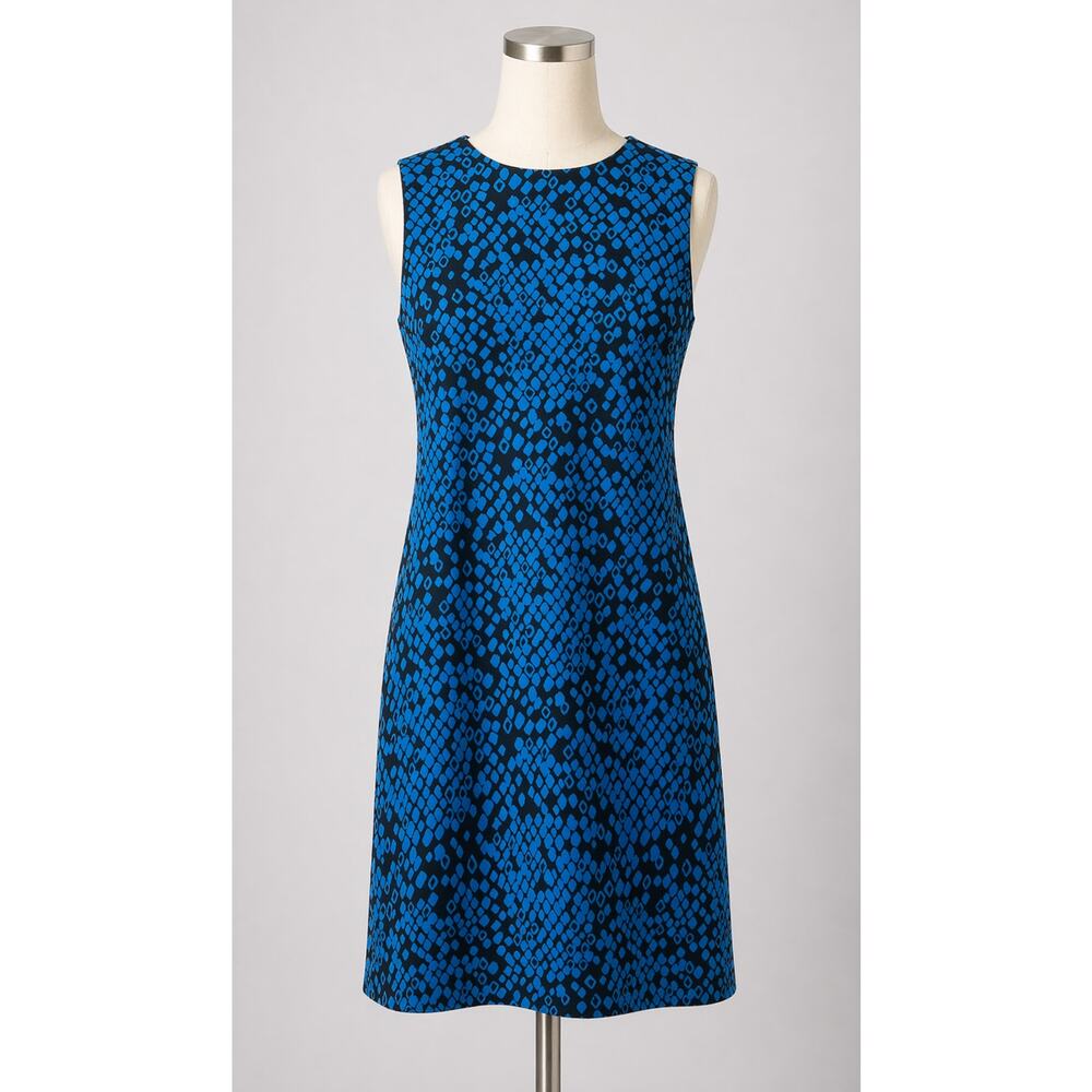 Missoni | Silk Blue Dress Black Pattern Sleeveless 4 Abstract
